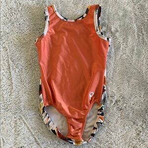 PLUM Orange Kids Leotard  SZ M